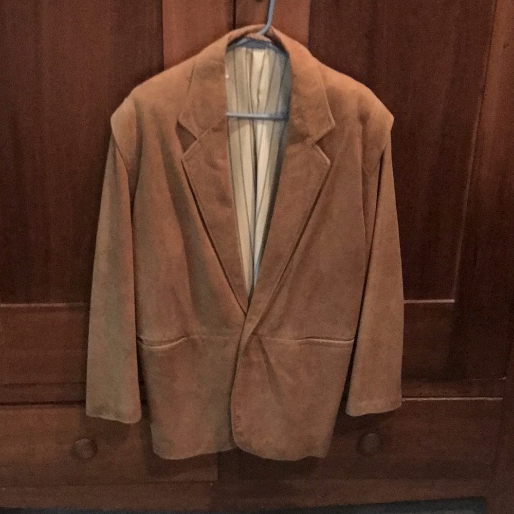 Custom Made - Suede Blazer- L-GUC